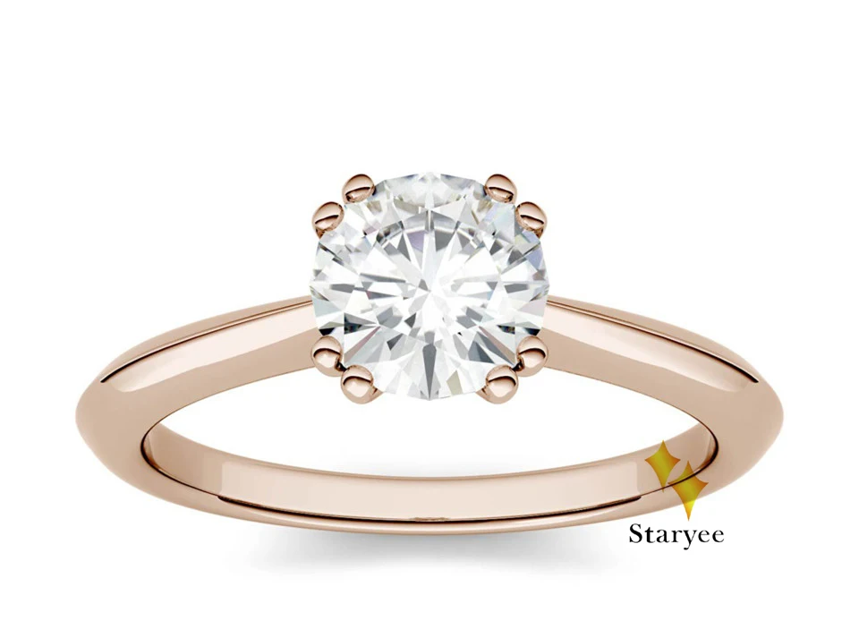Настоящее 14 к белое золото Пара Кольца для влюбленных Свадьба 1.0CT Сертифицированный GH VVS его и ее наборы обручальных колец для женщины мужчины подарок