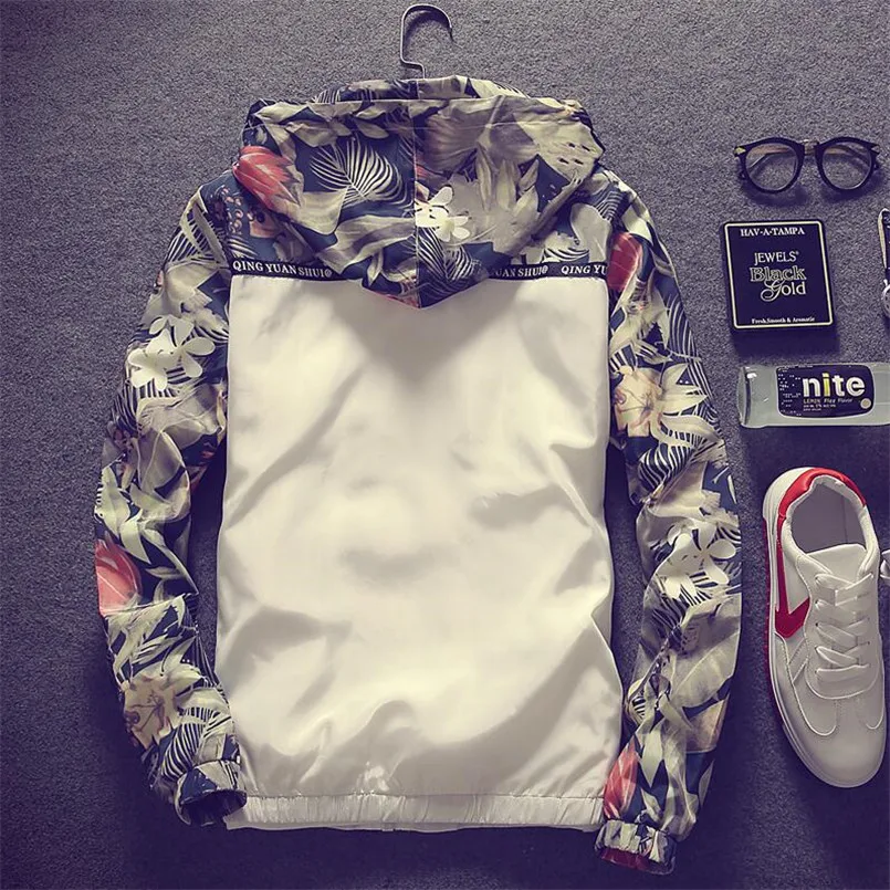 Высокое качество новинка 6 цветов цветочный Бомбер куртка для мужчин хип-хоп