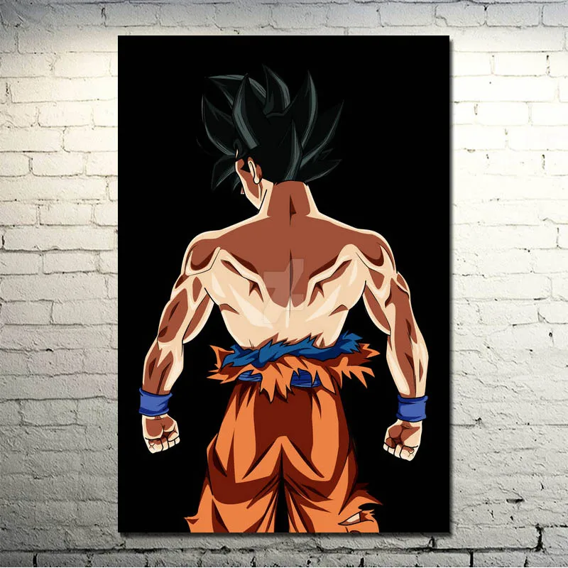 Dragon Ball Z-Гоку Борьба Японии аниме Книги по искусству Шелковый Холст плакат 13x20 24x36 дюймов стены фотографии(нажмите увидеть более)-002 - Цвет: click