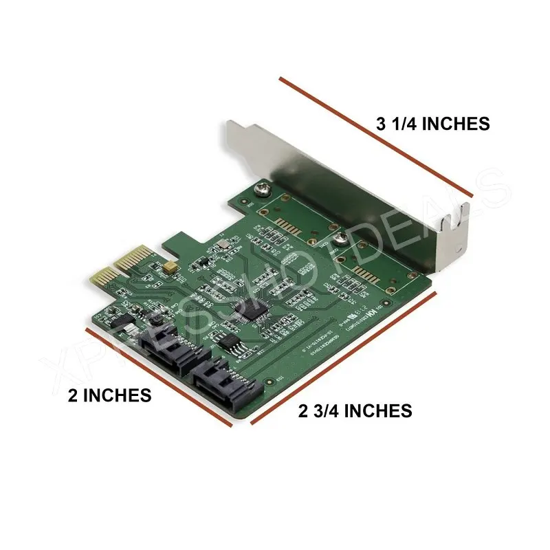 PCI E Express на 2 порта SATA3.0 SATA III Расширительная карта с низким профилем ASM1061|sata iii|low
