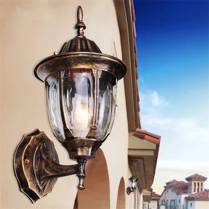 Уличные Настенные светильники для сада дорожек старинное настенное бра