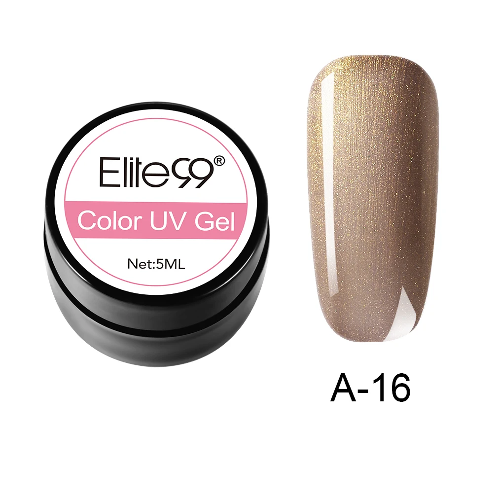 A-16 Elite99 Гель-лак гель uv Vernis светодиодный Гель-лак для ногтей художественный Гель-лак для ногтей чистый цвет Гель-лак 5 мл Гель-лак es Soak Off Nail Art - Цвет: A-16