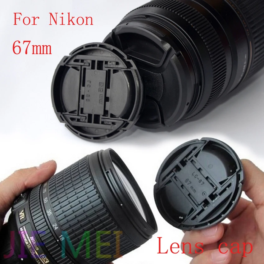 Крышка для объектива nikon 67 мм Центральная Зажимная крышка с логотипом |