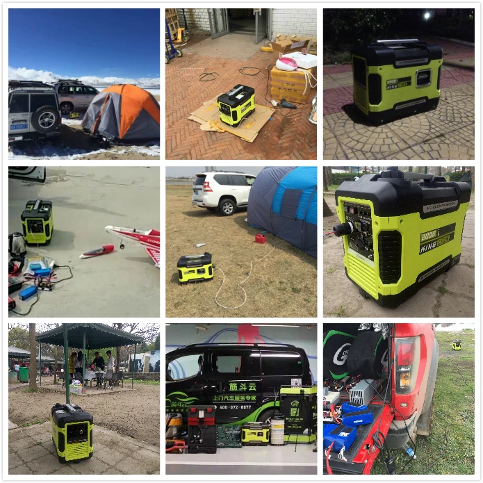 Цифровой инверторный генератор 2 кВт тихий автомобильный бытовой маленький