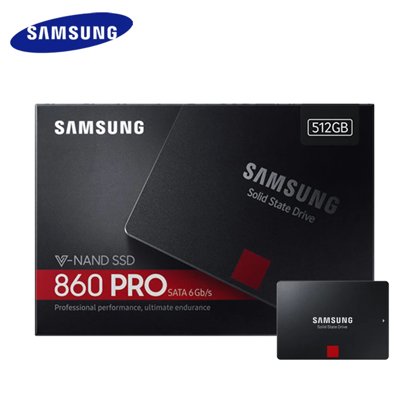 SAMSUNG SSD 860 PRO 256 ГБ 512 Внутренний твердотельный диск HD Жесткий SATAIII SATA 3 2 5 дюймов