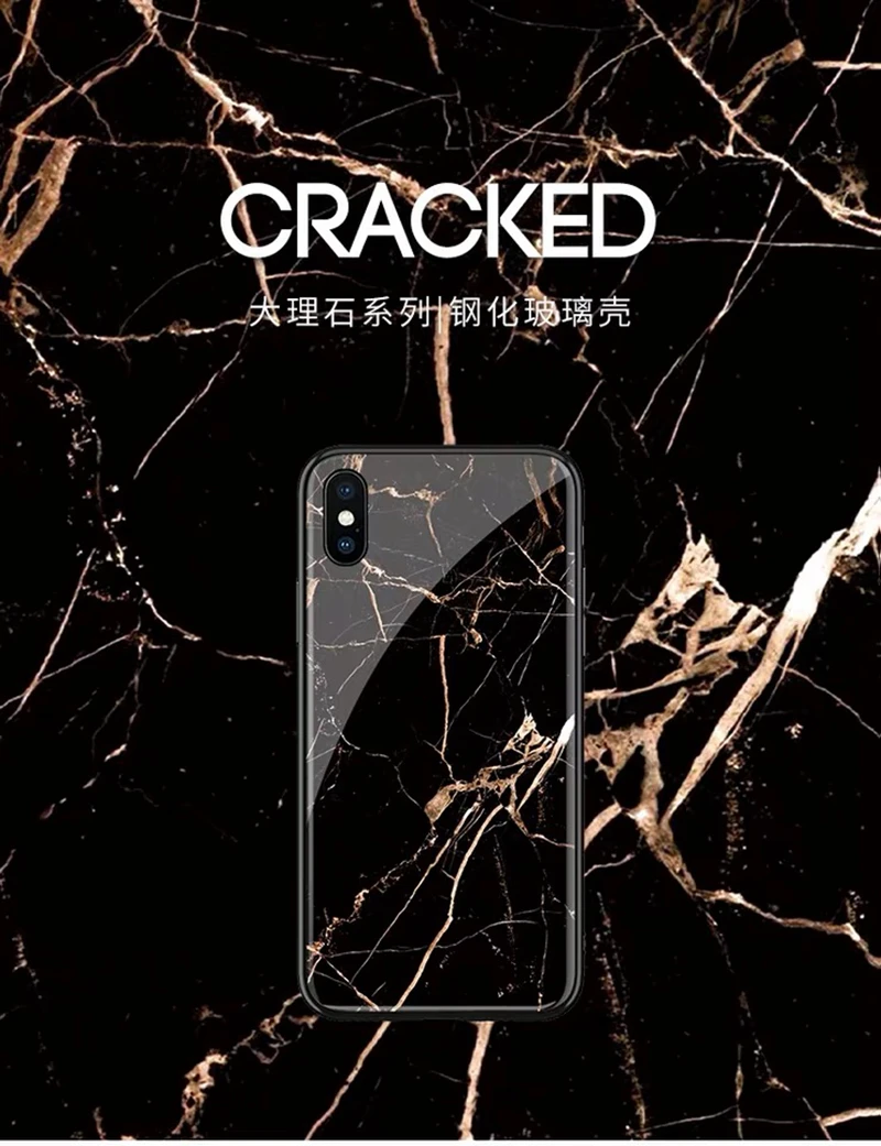 Роскошный Мраморный стеклянный чехол для телефона s для iPhone X XS Max XR, чехол с мягкими краями из закаленного стекла для iPhone 8, 7, 6, 6s Plus, 8 Plus, чехол