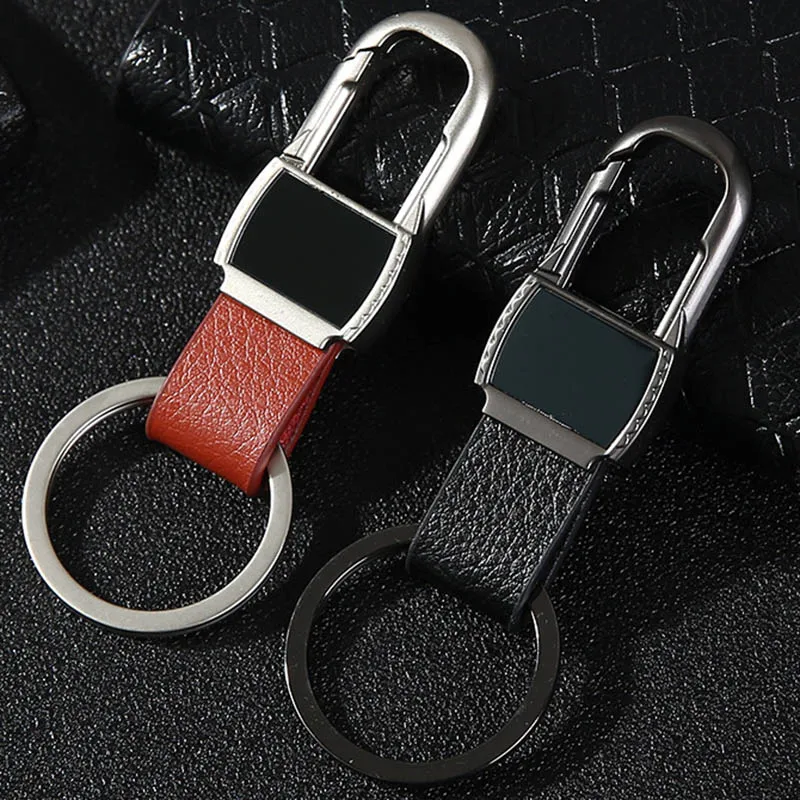 Металлические кожаные брелки для мужчин автомобильные аксессуары деловой