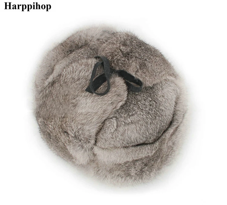 Высококачественные мужские зимние шапки из 100% натурального кроличьего меха