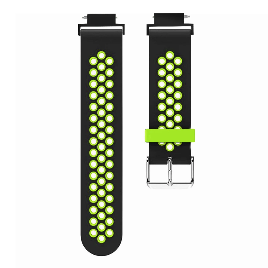 Силиконовый ремешок для часов Xiaomi Amazfit Verge двухцветный сменный на запястье
