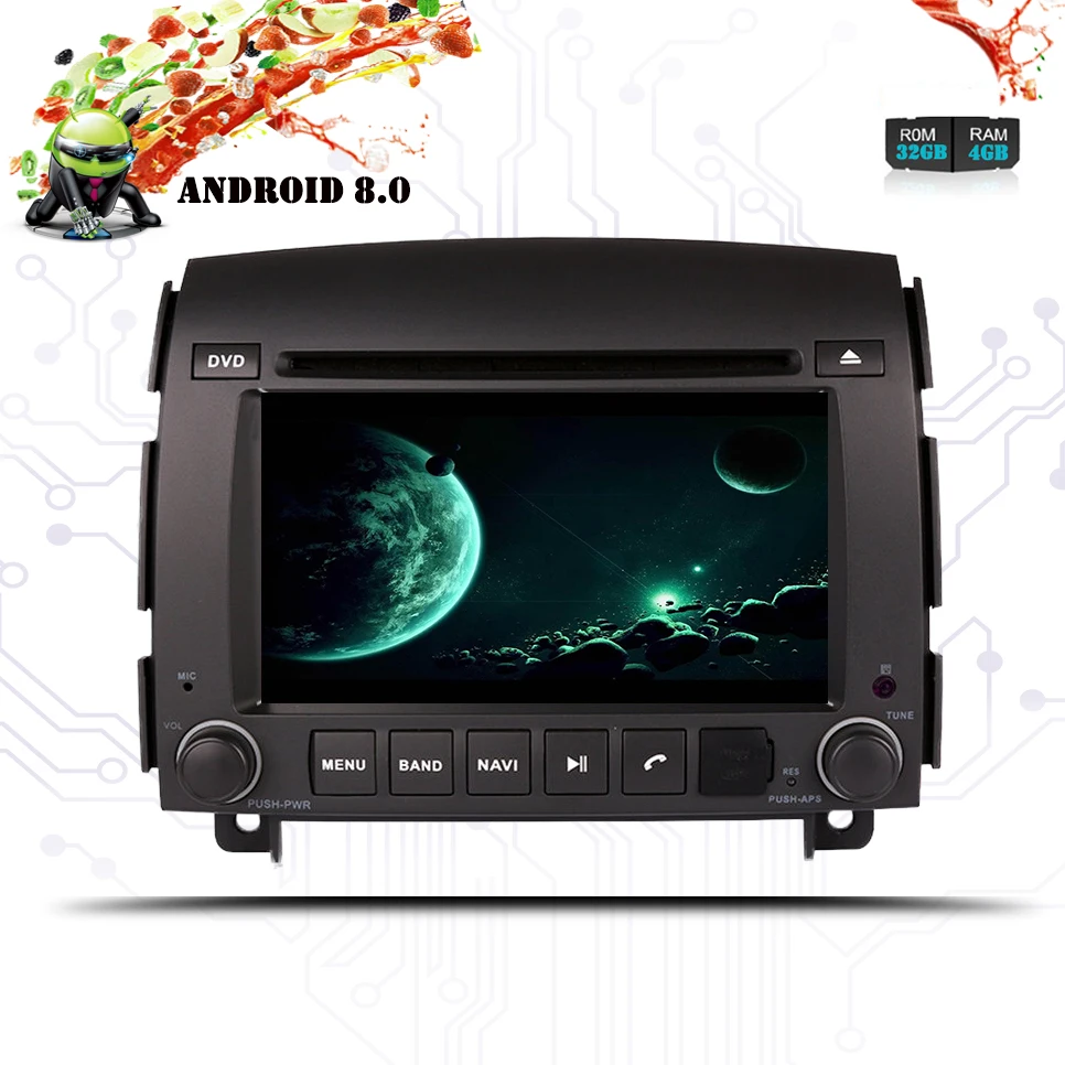 Android 8 0 Автомобильный GPS dvd плеер для Hyundai sonata NF 2004 2005 2006 2007 2008 3/4G USB Радио ТВ с