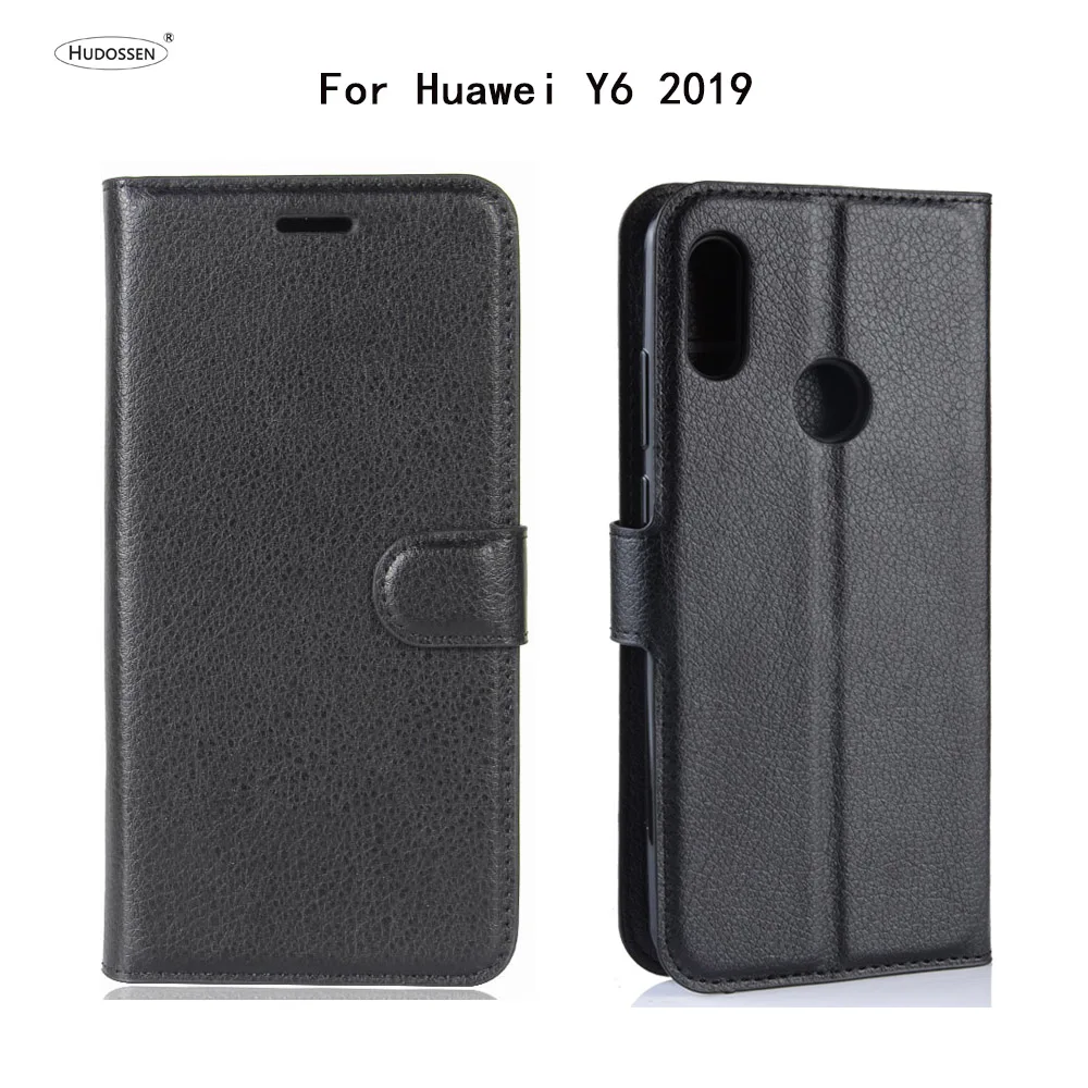 HUDOSSEN для Huawei Y6 2019 MRD LX1F роскошный флип чехол обложка на заднюю панель из
