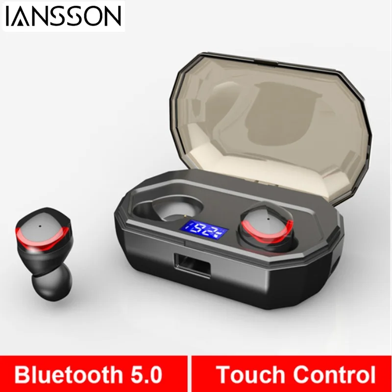 TWS R10 беспроводные наушники 5 0 Bluetooth 3D глубокий бас IPX5 для улицы с 2000 мАч