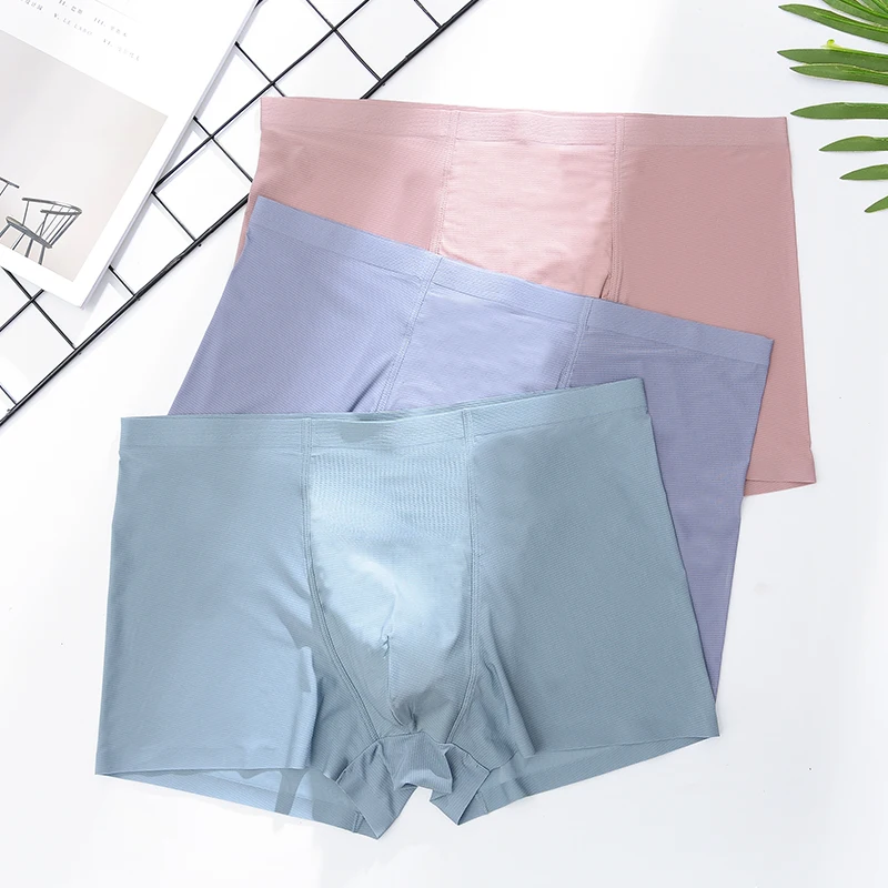 3 шт Мужские трусы боксеры мужские шорты оверсайз сплошной цвет дышащий под брюки