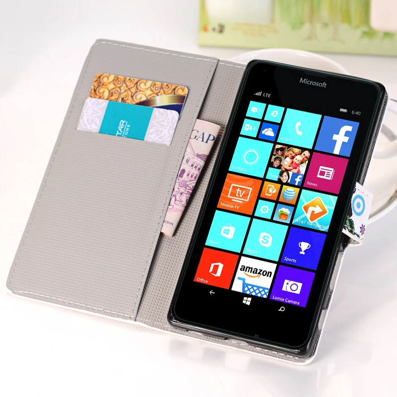 Чехол для телефона Microsoft Nokia Lumia N 535 930 640 540 950X 635 950 650 925 X флип подставка из