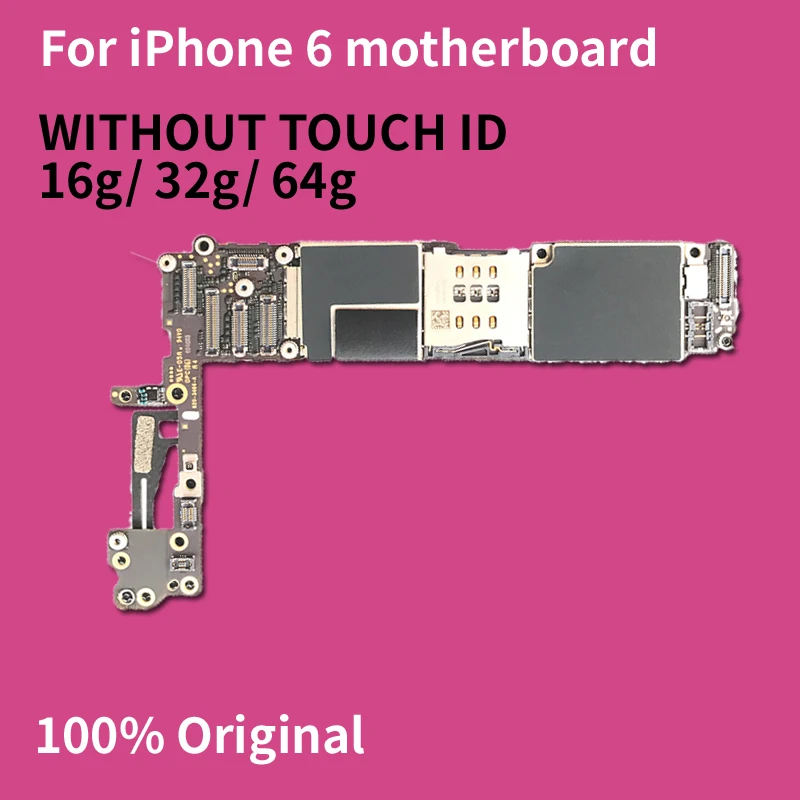 Материнская плата для iPhone 6 100% оригинал разблокированная без распознавания