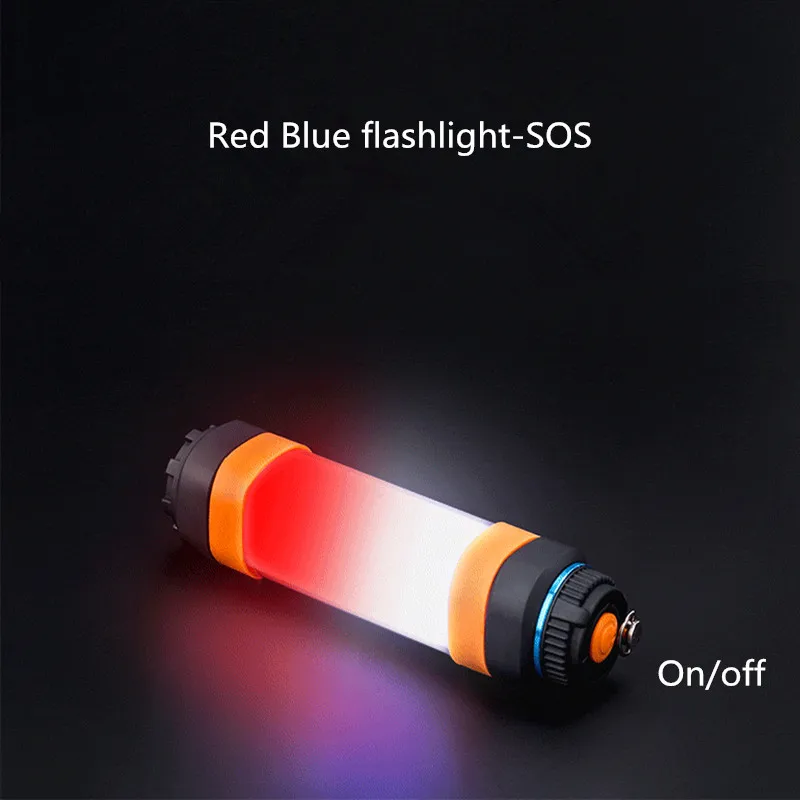 USB Водонепроницаемый светодиодный фонарь для кемпинга перезаряжаемый Магнитный