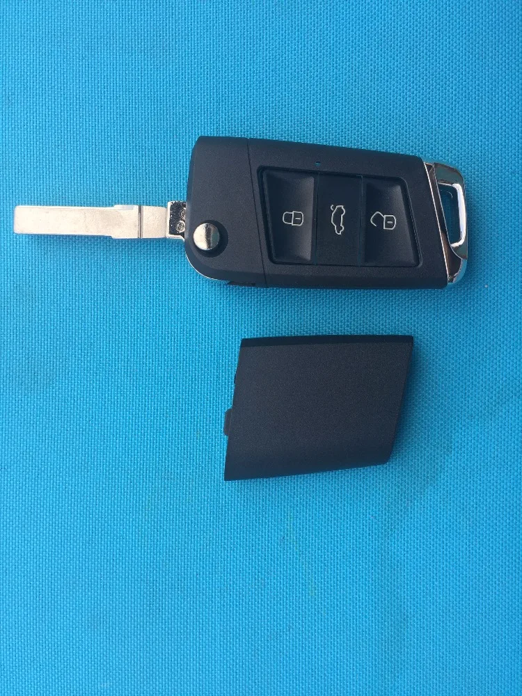 Для Seat Ibiza Toledo Altea Leon 3 кнопочный брелок дистанционный откидной чехол для ключей с