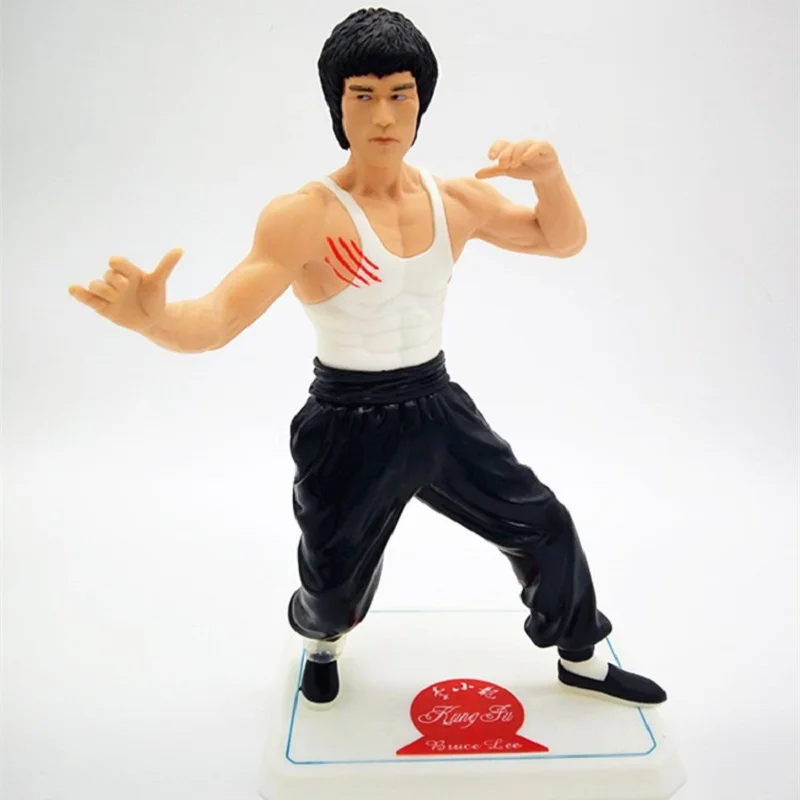 28 см Kongfu фильм супер звезда Брюс Ли ПВХ фигурка игрушка дисплей Модель игрушки