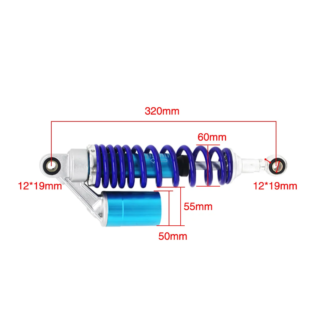 Задняя Амортизационная подвеска ZSDTRP для мотоцикла 12 5 дюйма 320 мм Yamaha For Kawasaki KTM