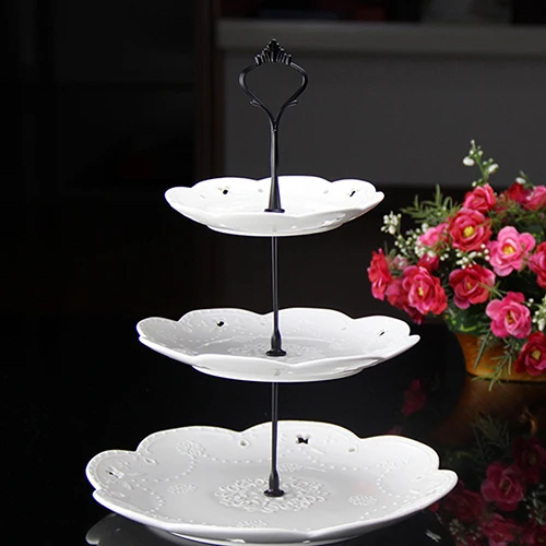 1 Набор 2 или 3 яруса Конфеты Кекс лоток Свадебная вечеринка торт стенд | Дом и сад