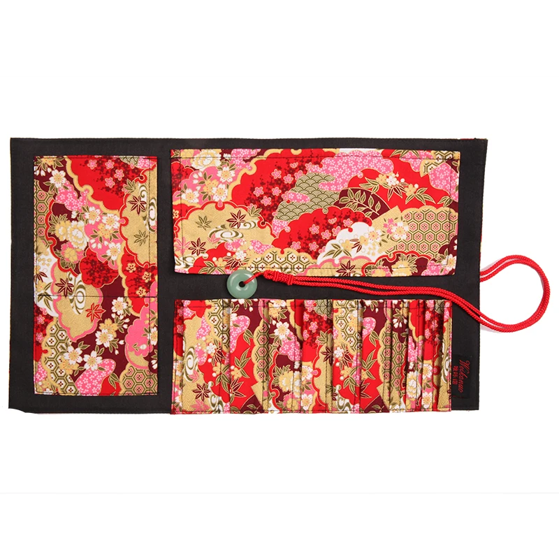 Professional Makeup Brush Bag Retro Foundation Eye Shadows Lipsticks Powder Make Up Pack Brushes Tools Cotton printing Bags | Красота и