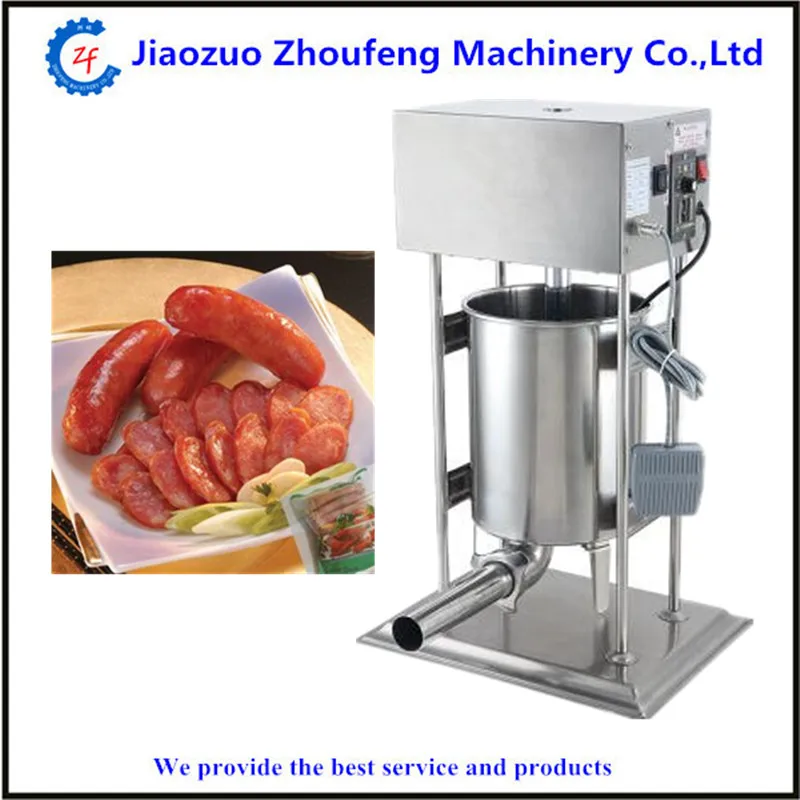Электрическая автоматическая машина для наполнителя сосисок 15л|automatic sausage