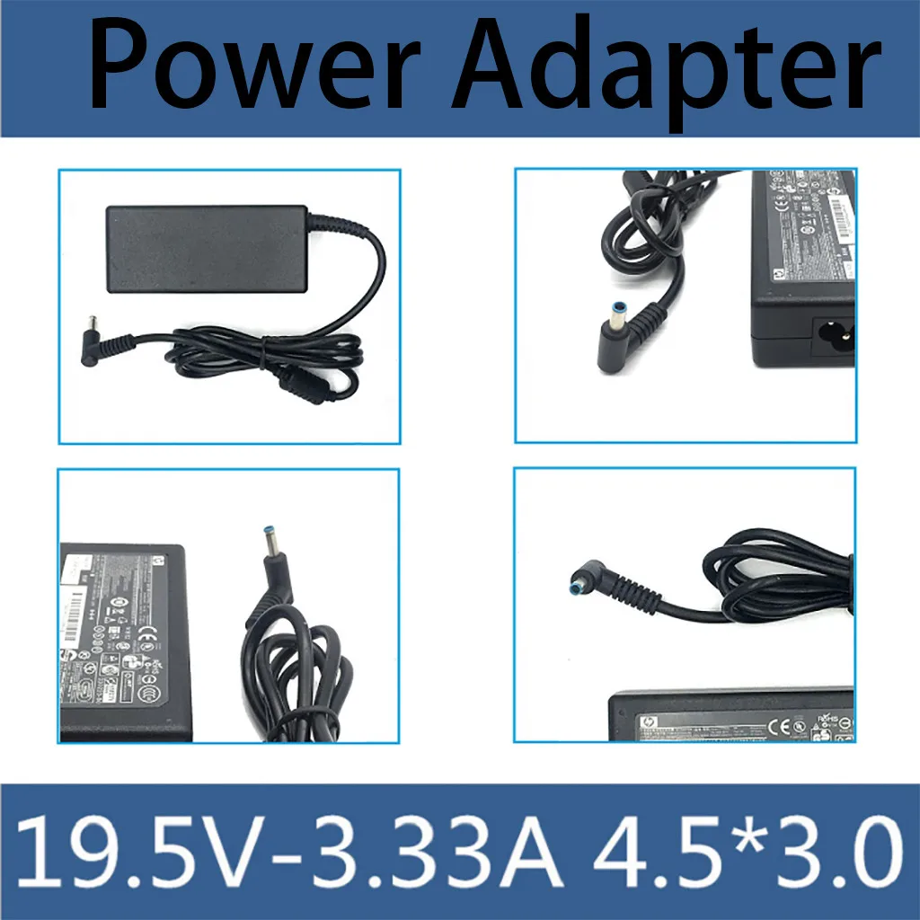 Адаптер 65WH 19,5 V 3.33A AC адаптер Зарядное устройство для hp 710412-001 PPP009C синий наконечник ЕС Великобритания США для ПК