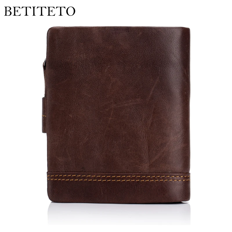 Betiteto Brand Genuine Leather Men Wallet Male Coin Purse Smart Walet Carteras Mini Kashelek Money Bag Portomonee Cuzdan | Багаж и сумки