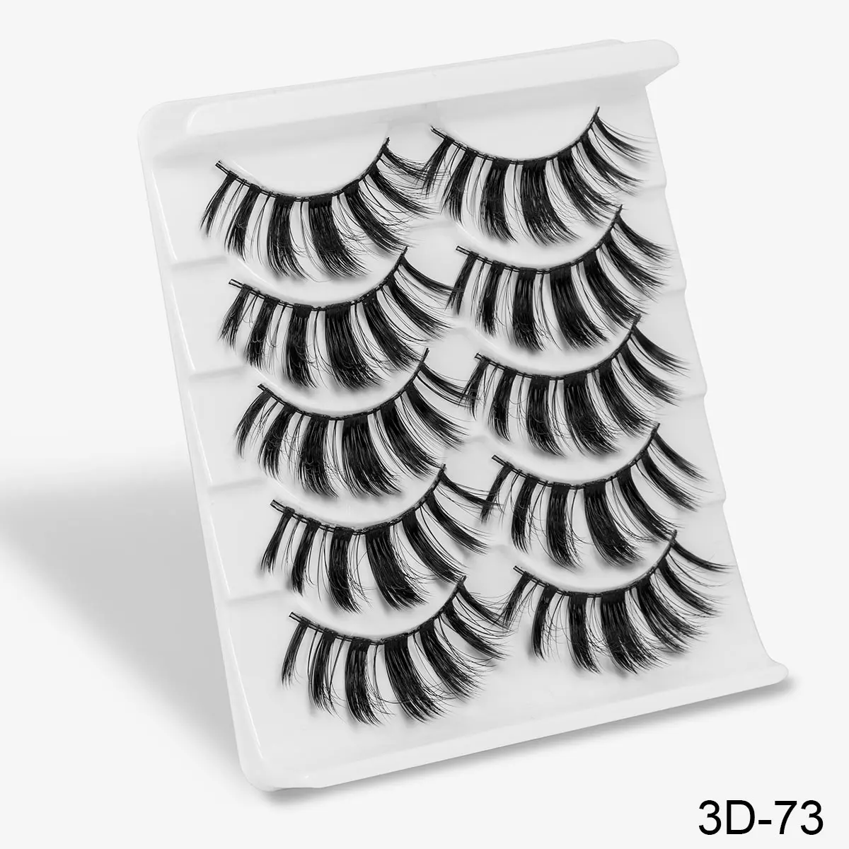 3D73 5 пар 3D искусственная норковая ресницы удлинение ресниц пушистые Густые ресницы мягкие ресницы ручной работы макияж для глаз инструменты для наращивания - Цвет: 3D73