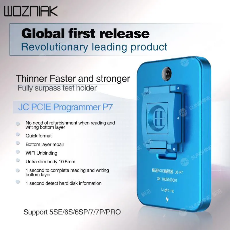 JC Pro1000S Многофункциональный HDD NAND программатор JC P7 NAND Чтение Запись ошибка удалить для iPhone 5SE 6S 6SP 7 7P iPad Pro