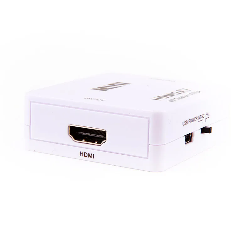 Мини HDMI К AV адаптер Поддержка аудио и видео (CVBS) к преобразователь RCA AV/CVSB L/R 1080P