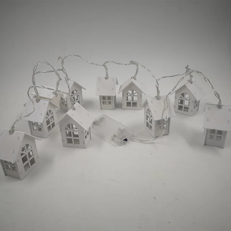 

New Year 1.5M 10LED House Shaped String Fairy Twinkle USB Light Christmas Decoration for Home for Natal Party Lights Garland