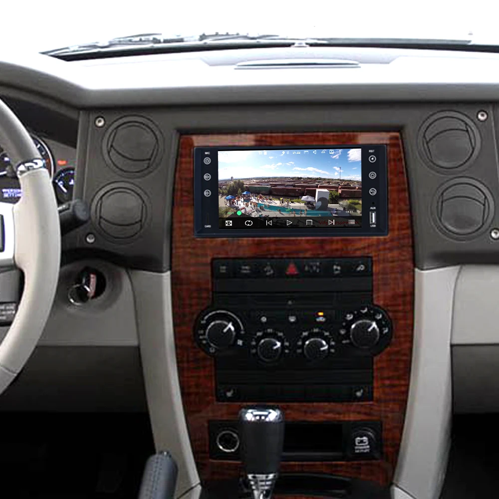 Dasaita 7 &quotAndroid 8 1 Автомобильный gps плеер Navi для Jeep Chrysler Dodge с 2G + 16G четырехъядерным