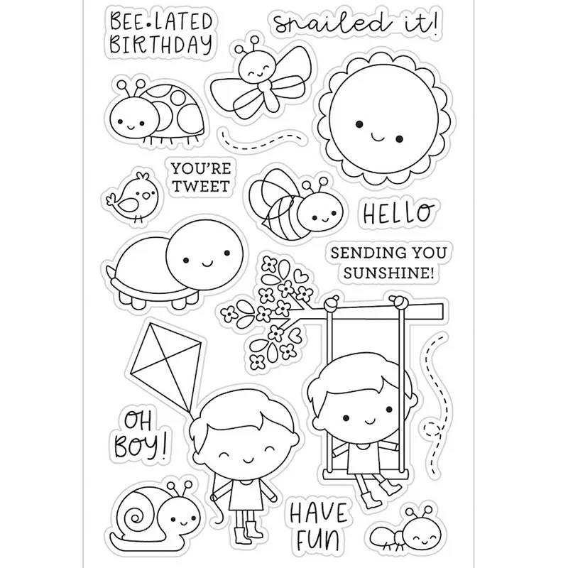 Веселитесь прозрачными штампами и металлической штамповкой/печать для