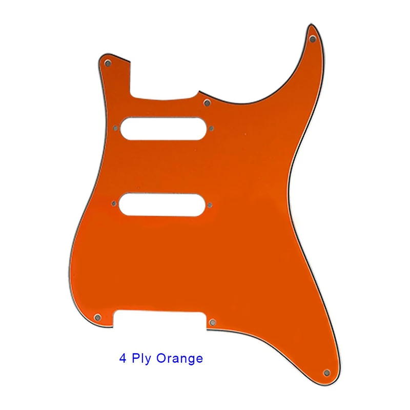 Pleroo пользовательские гитарные части-для ST Blank SS Pickguard 6 отверстия US Spec Strat No Bridge Pu