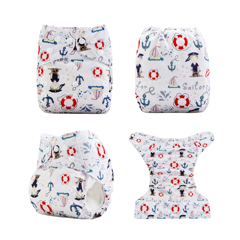 Новое поступление! Ananbaby новые цифровые печатные тканевые подгузники один размер Многоразовые детские подгузники m-серия