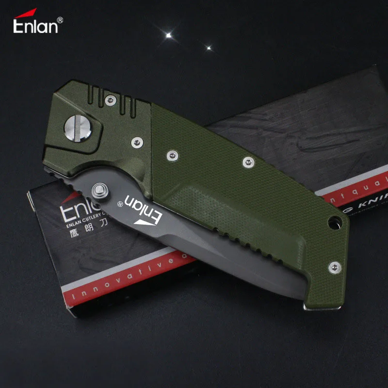 Складной нож Enlan EW075 8Cr13Mov клинок рукоятка G10 карманный резец для кемпинга и