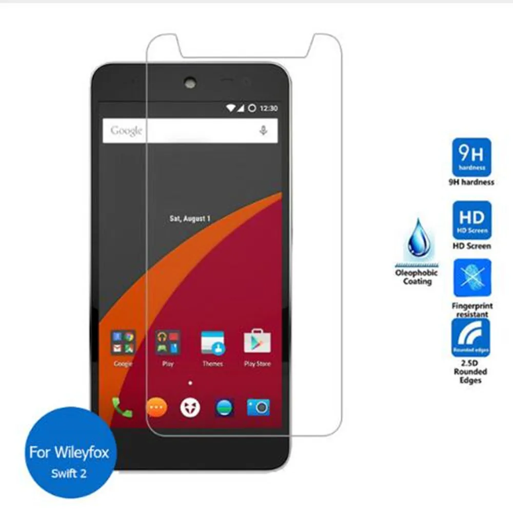 2.5D 0 26 мм 9H Премиум Закаленное стекло для Wileyfox Swift 2 Plus Защитная пленка экрана |