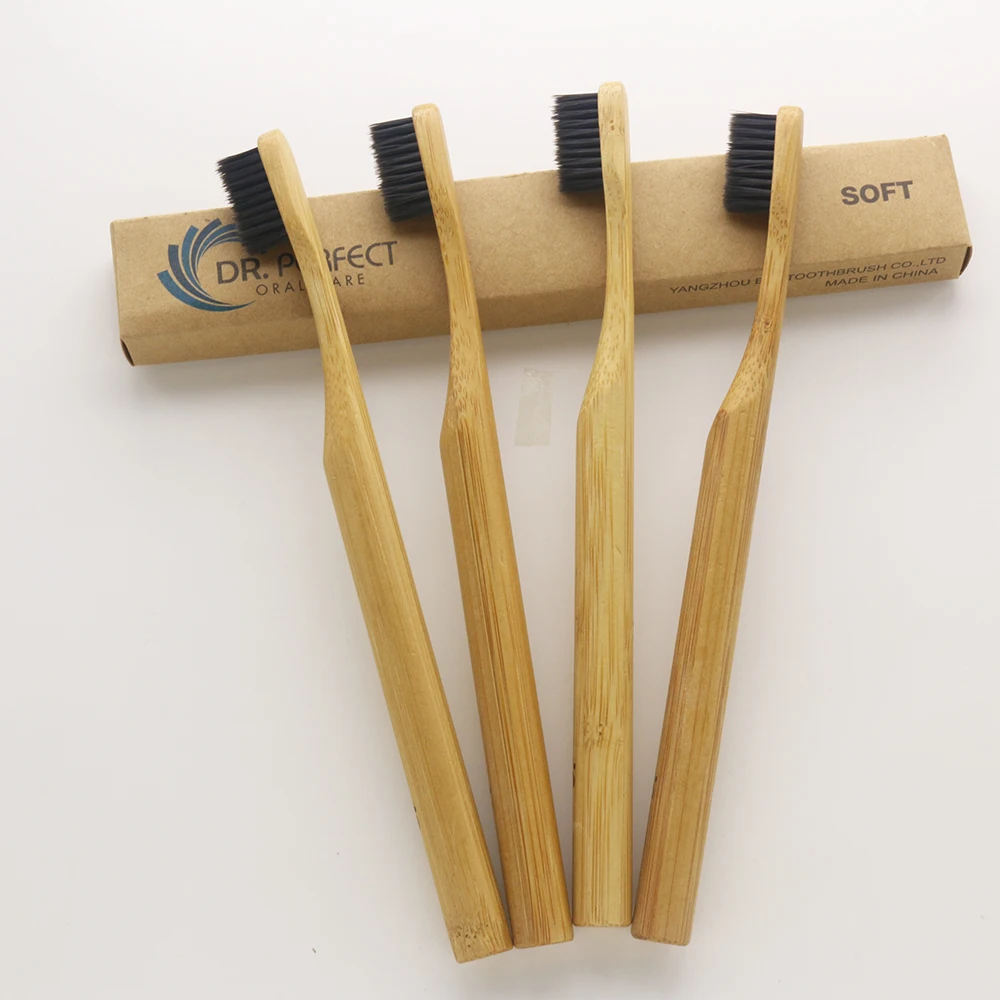 4 шт. Деревянные Зубные щётки с мягкой щетиной | Красота и здоровье