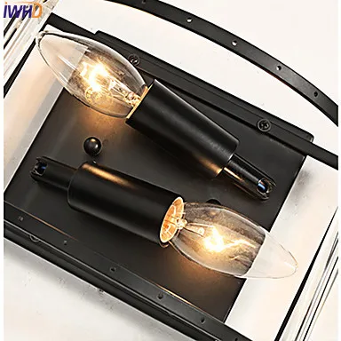 IWHD Современные хрустальные светодиодные Настенные светильники для спальни