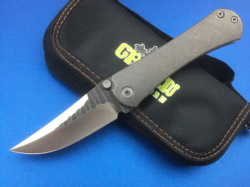 Green thorn SBSF M390 стальное лезвие Nudist TC4 титановая рукоятка карманный складной нож для
