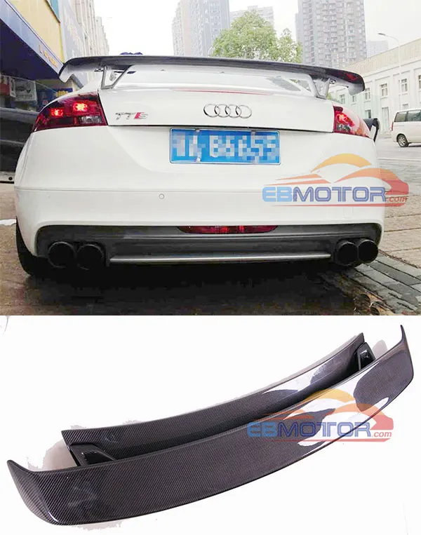 RS Стиль настоящий спойлер из углеродного волокна для AUDI TT TTS TTRS MK2 8J 2008 2014