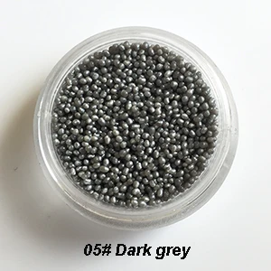 Dark grey 05 20 цветов 0,6 мм 3D дизайн ногтей Блеск порошок акриловый Гель-лак для Ногтей Бисер Советы Стразы декоративный Маникюр Красота G020 - Цвет: Dark grey 05