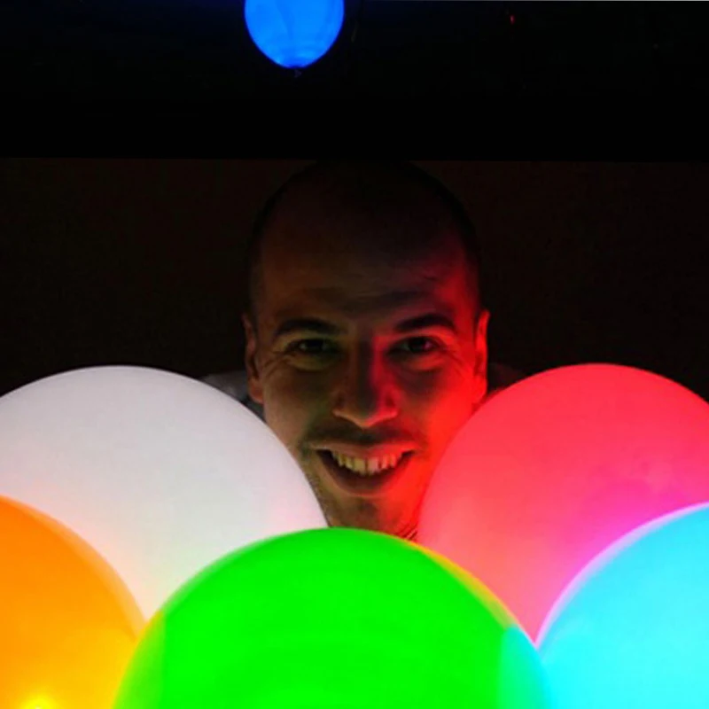 10 шт. микс светящиеся светодиодные Детские шарики баллоны 12 дюймов сверкающий