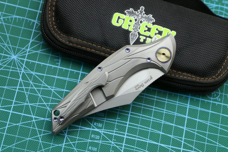 Green Thorn Династия воин M390 лезвие БЫСТРО ОТКРЫТЬ складной нож TC4 titanium сплав ручка Отдых Открытый мешок резак EDC инструмент