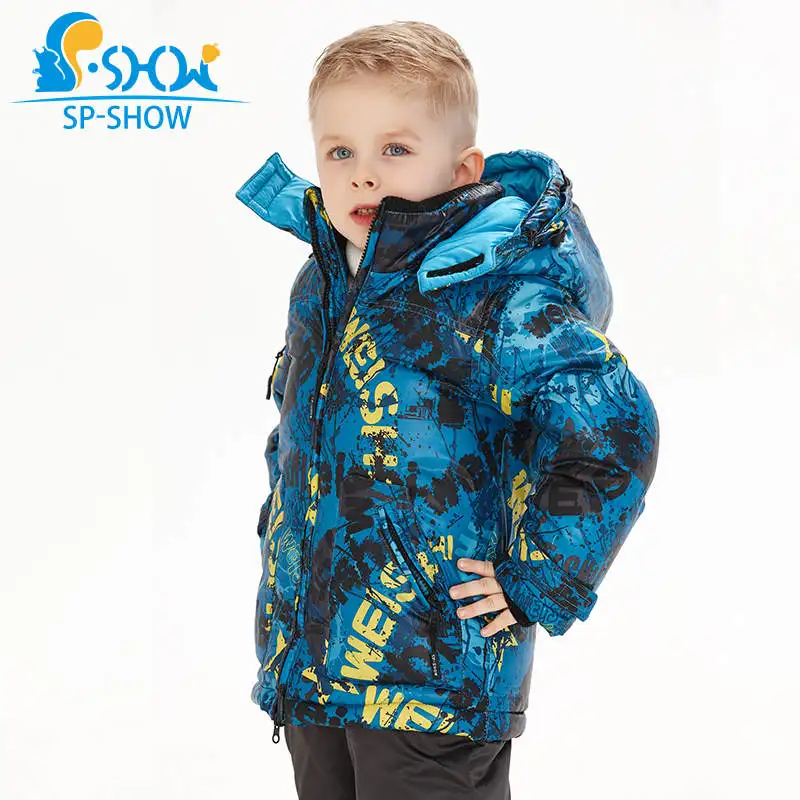 only coat6 Купить 1 костюм получить 1 бесплатный шарф-30 градусов SP-SHOW зима 90% белый пуховик костюм природа Меховая Шапка Лыжная куртка ветрозащитная куртка Толстая теплая - Цвет: only coat6