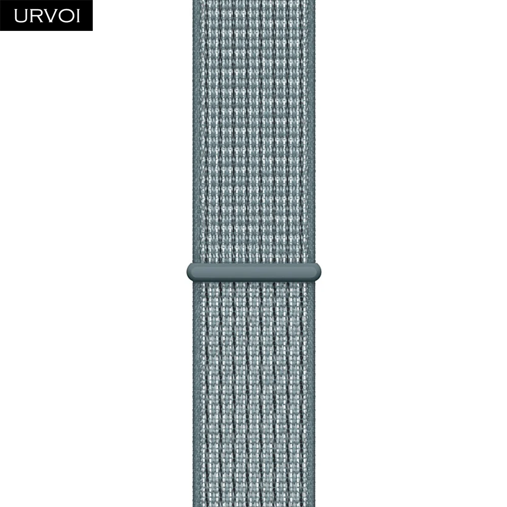 N Celestial Teal URVOI Спортивная петля для apple watch band series 5 4 3 2 1 светоотражающий ремешок для iwatch двухслойный дышащий тканый нейлон осень - Цвет ремешка: N Celestial Teal