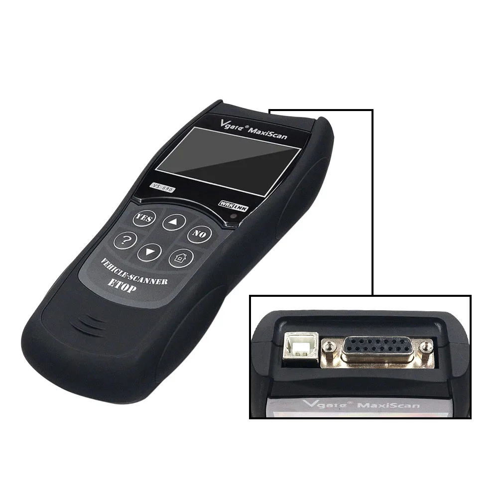 Считыватель кодов VGATE VS890 OBD2 универсальный сканер OBDII с многоязычной и