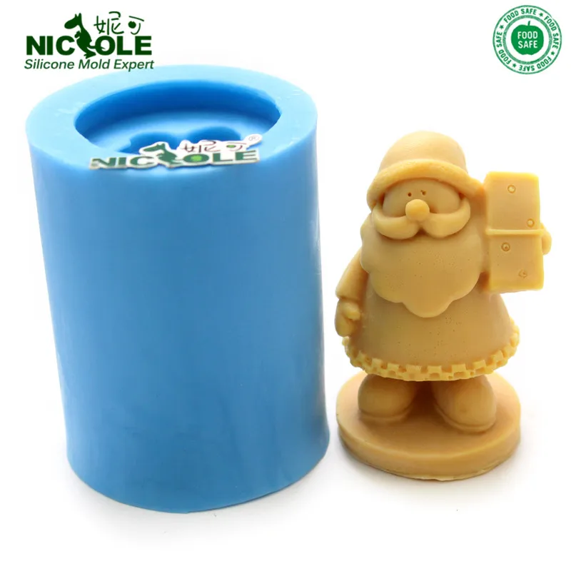 Форма для мыла Nicole Santa силиконовая форма рукоделия из эпоксидной смолы шоколад