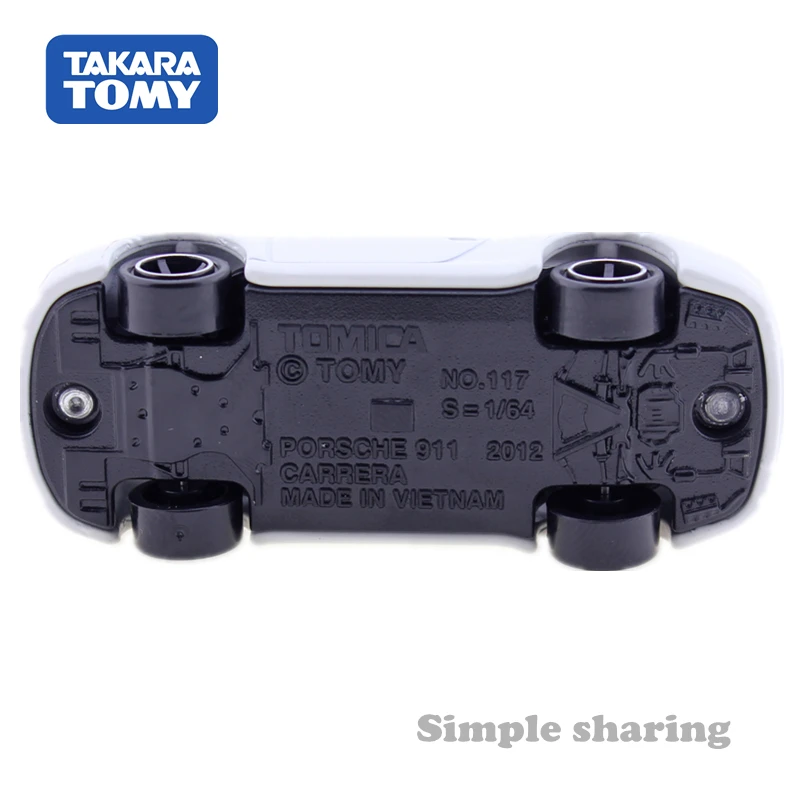 Takara Tomy Tomica No.117 Porsche спортивный автомобиль 1:64 Литой Детские модели игрушки с